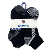 K- Swiss Mens Black Athletic Cushioned Spot Socks - pre priced sticker $24.00