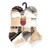 K Swiss Mens White Athletic Cushioned Spots - pre priced sticker $24.00 Socks