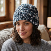 Heavy Weight Knit Winter Hat (Blue Marble)