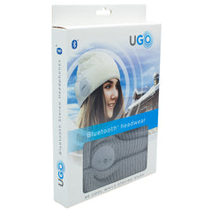 UGO Beanie - Light Grey Beanie - with Bluetooth Headphones