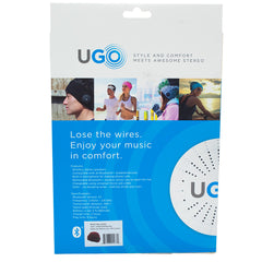 UGO Beanie - Red/Light Red Beanie - with Bluetooth Headphones