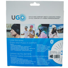 UGO Beanie - Light Grey Beanie - with Bluetooth Headphones