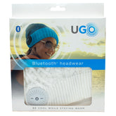 UGO Beanie - White Beanie - with Bluetooth Headphones