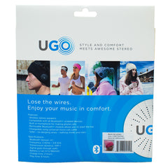 UGO Beanie - Pink Small - with Bluetooth Headphones
