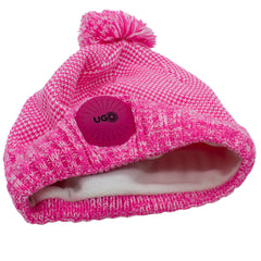 UGO Beanie - Pink Small - with Bluetooth Headphones