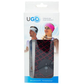 UGO Beanie - Red Black Head Band - with Bluetooth Headphones - Pre-Priced $39.99