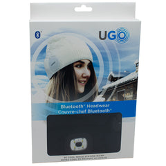UGO Beanie - Black Beanie & light - with Bluetooth Headphones