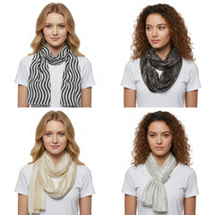 Muffler Slinky Shine Sequins Infinity