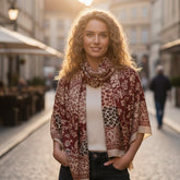 Scarf Animal Jaquard Oblong