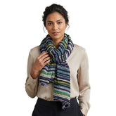 Scarf Shaky Stripes Oblong