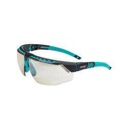 Avatar Teal Frame Clear Indoor/Outdoor Mirror Lens Safety Glasses