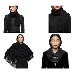 Scarves (Black) - Assorted