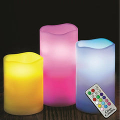 Color Changing Flameless LED Bright Candles with Remote Control Timer
