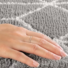 The Grey Geometric Rug 6' x 9'