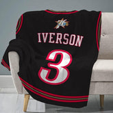 Sleep Squad Philadelphia 76ers Allen Iverson 60x 80Raschel Throw Blanket