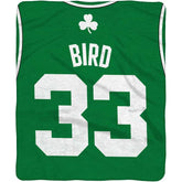 Sleep Squad Boston Celtics Larry Bird 60 x 80 Raschel Throw Blanket