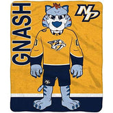 Sleep Squad Nashville Predators Gnash Mascot 60x 80Raschel Throw Blanket