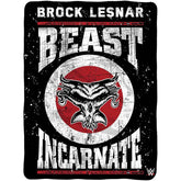 Sleep Squad WWE Brock Lesnar 60 X 80 Raschel Throw Blanket