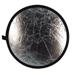 Black Folding Light Reflector for Photography | Portable Photo & Video Accessory Carrying Bag INCLUDED - UNFOLDED 23.62in X 24 in