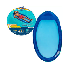 Swimways Spring Float Easy Close & Carry 68 in X 35in supports 350lb - Blue