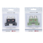 2-PK PADLOCKS AST BLK/GRN