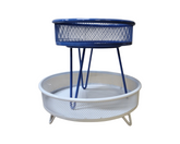 Metal Riser Plant Stand - Assorted Colors - White and Blue