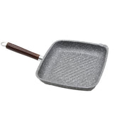 Smart Home HD Non Stick 10.24 Grill Pan w/ Wood Handle
