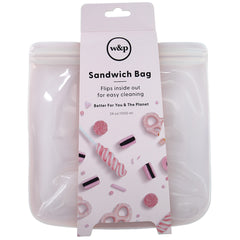 W&P Porter Silicone Reusable Storage Bag, 34oz-BLUSH