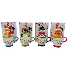 Temptations Seasonal Set of 4 Stacking Salt & Pepper Shakers