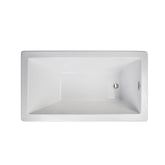 Cetra 60" x 32" Air Bath Drop-In Bathtub | White – End Drain - Sold with No Warranty