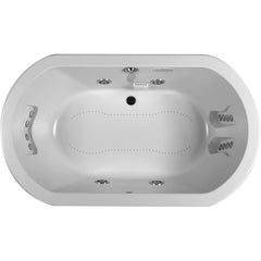 Anza 42" x 72" Whirlpool & Air Bath Combination Tub | White - Sold with No Warranty