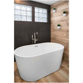Jacuzzi CELESTE 5932 FS NJ C/W Bathtub Celeste White 5932 Freestanding Soaking -NO Warranty included, Factory Warranty Voided