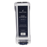 Clear bin with cool grey 11C handle 2PK Storage bin Size: 30.3x11x13cm