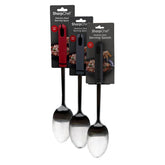 Sharp Chef Soft Grip Serving Spoon Assorted Colors (8)Black, (8)Red, (8)Grey