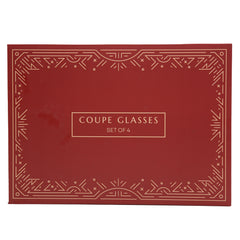 Spiritif Glassware Set of 4 Coupe Glasses, Wine, Cocktail, Martini