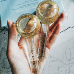Fraicheur Golden Ice Globes Gold With Glitters