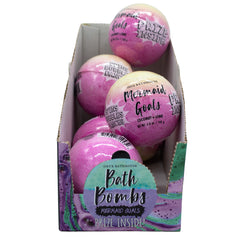 ONYX MERMAID GOALS BATH BOMB 4 x 6PC PDQ 4.9oz Each. ITEM 71453