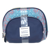 Lucky Brand - 2-PC FLORAL CANVAS AND PEBBLE PU DOME COSMETIC BAG SET