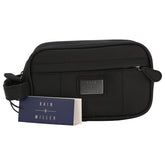 BAIN MILLER - WATERPROOF PU TOILETRY BAG - BLACK