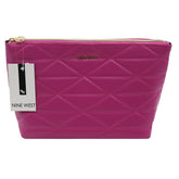 Nine West -QUILTED PU TOP ZIP COSMETIC BAG
