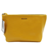 Nine West -YELLOW LIZARD PU TOP ZIP COSMETIC BAG