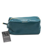 Nine West -TEAL CROC PU TRIANGLE COSMETIC BAG