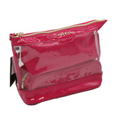 Nine West -3-PC NESTED PU, PVC TOP ZIP COSMETIC BAG SET
