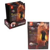 Red Relief - Size Medium- Theromgenic Knee Brace - 1 knee brace - 6pc PDQ display
