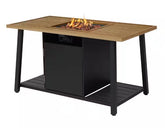 Hampton-Bay-Anaheim-49-00-in-W-50000-BTU-Tan-Aluminum-Propane-Outdoor-Fire-Pit-with-Fire-Glass-and-Nylon-Cover-GT-12462-SSS/319921082