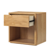 Silk & Snow - Bergen Wooden Nightstand (Natural) - 1-Drawer