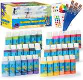 36 Colors Washable Tempera Paint Squeeze Bottles - 60 ml