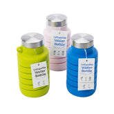 Collapsible Water Bottle 12fl Assorted Colors (4) Blue UPC # 810081484701- (4) Green UPC # 810081484695 ( 4) Purple UPC # 810081484688
