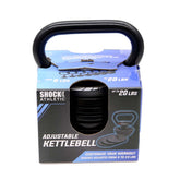 Shock Athletic 20 lb Adjustable Kettlebell - Retail Box in Mail Order