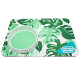 Leaf Pattern Outdoor Serving Tray With dip Bowl